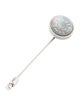 Hermès Mother of Pearl Clou de Selle Stick Pin