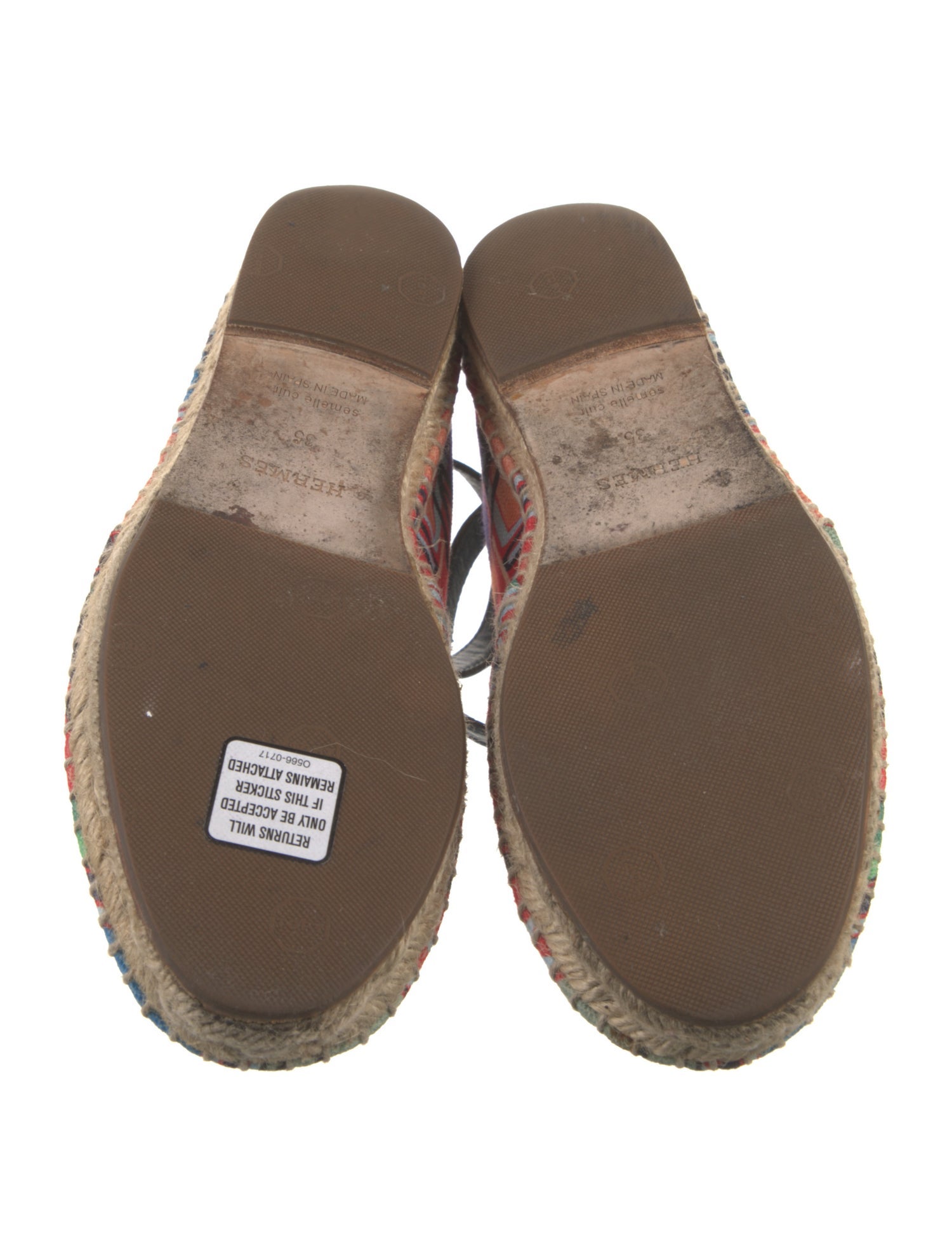 Hermès Malaga Canvas Espadrilles