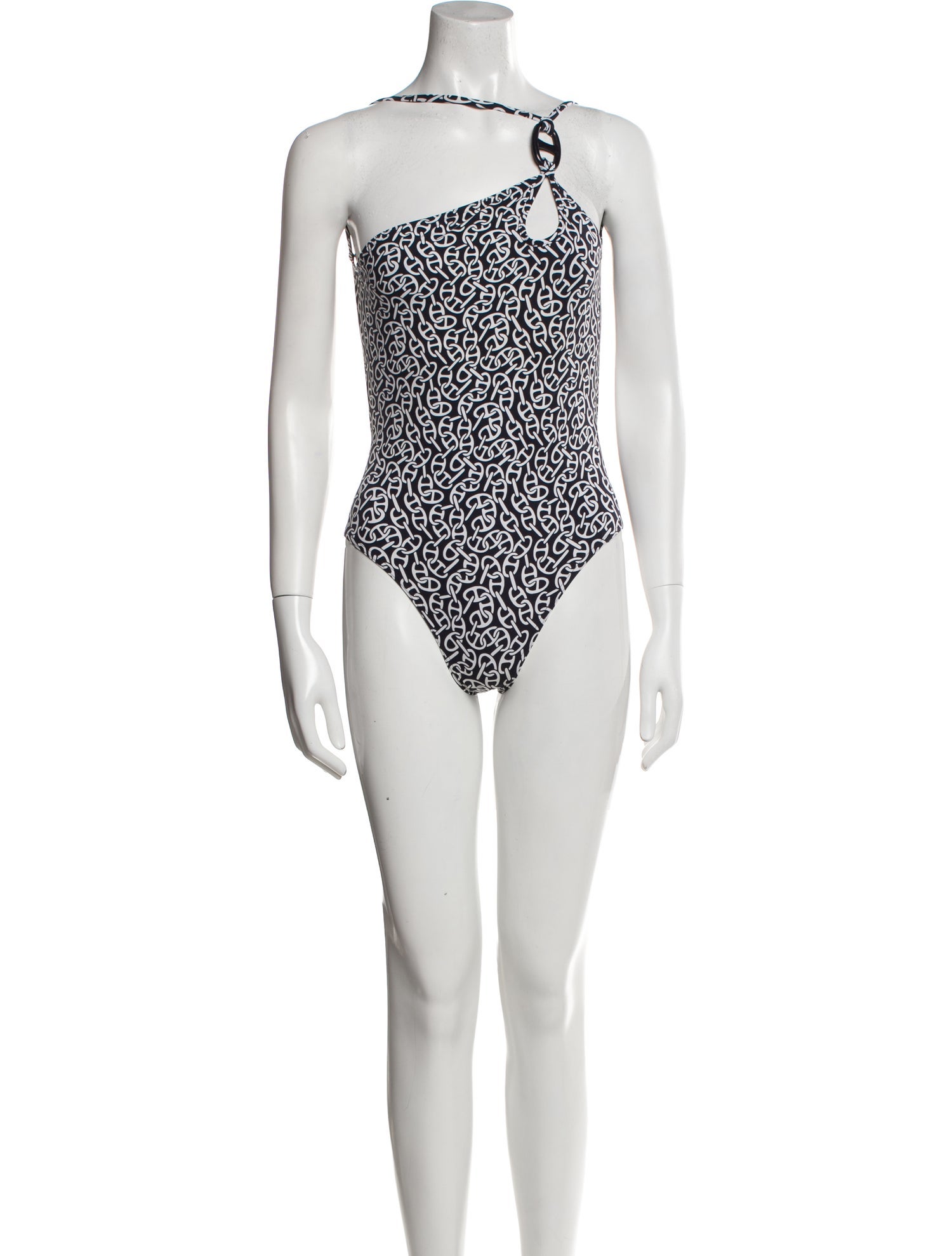 Hermès Printed Keyhole Accent One-Piece w/ Tags