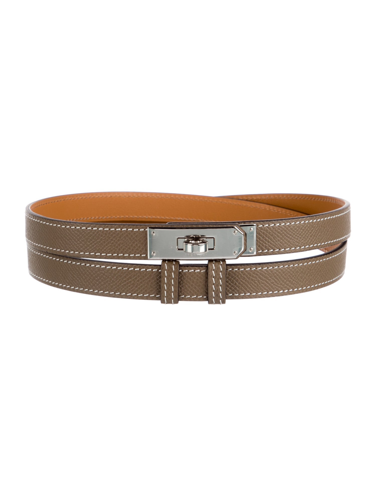 Hermès 18 mm Epsom Leather Kelly Belt