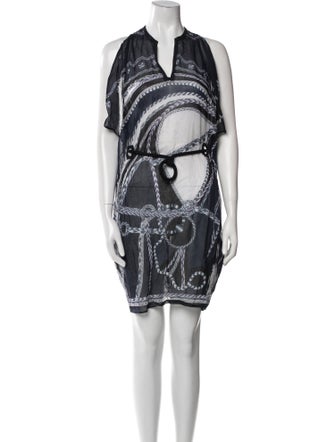 Hermès Printed Mini Dress