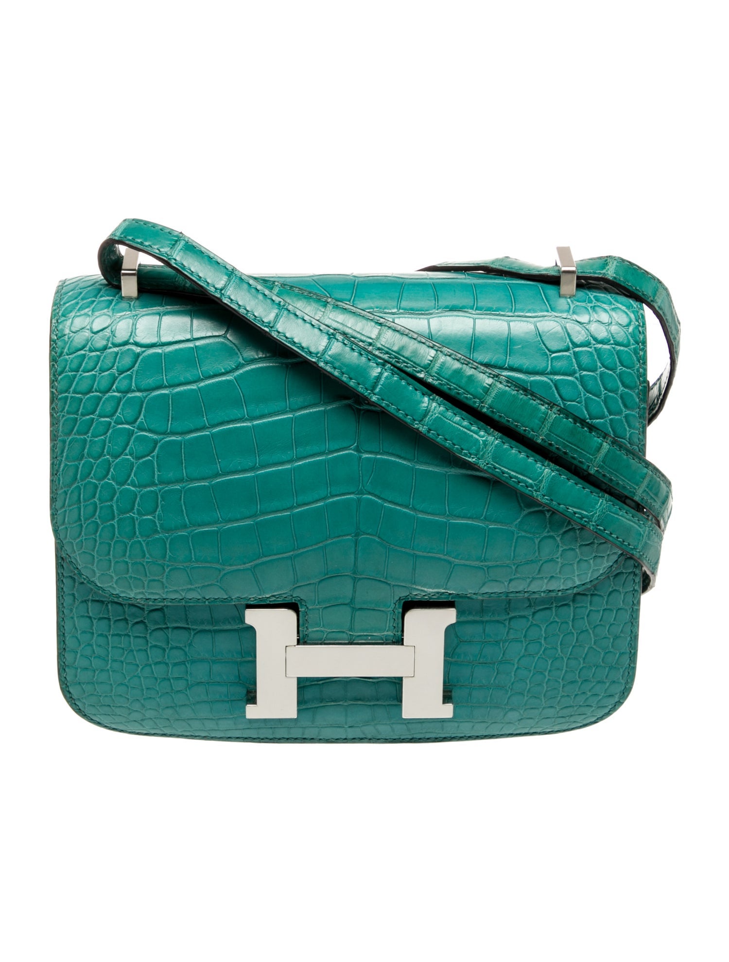 Hermès Matte Alligator Mini Constance 18