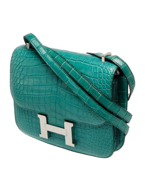 Hermès Matte Alligator Mini Constance 18
