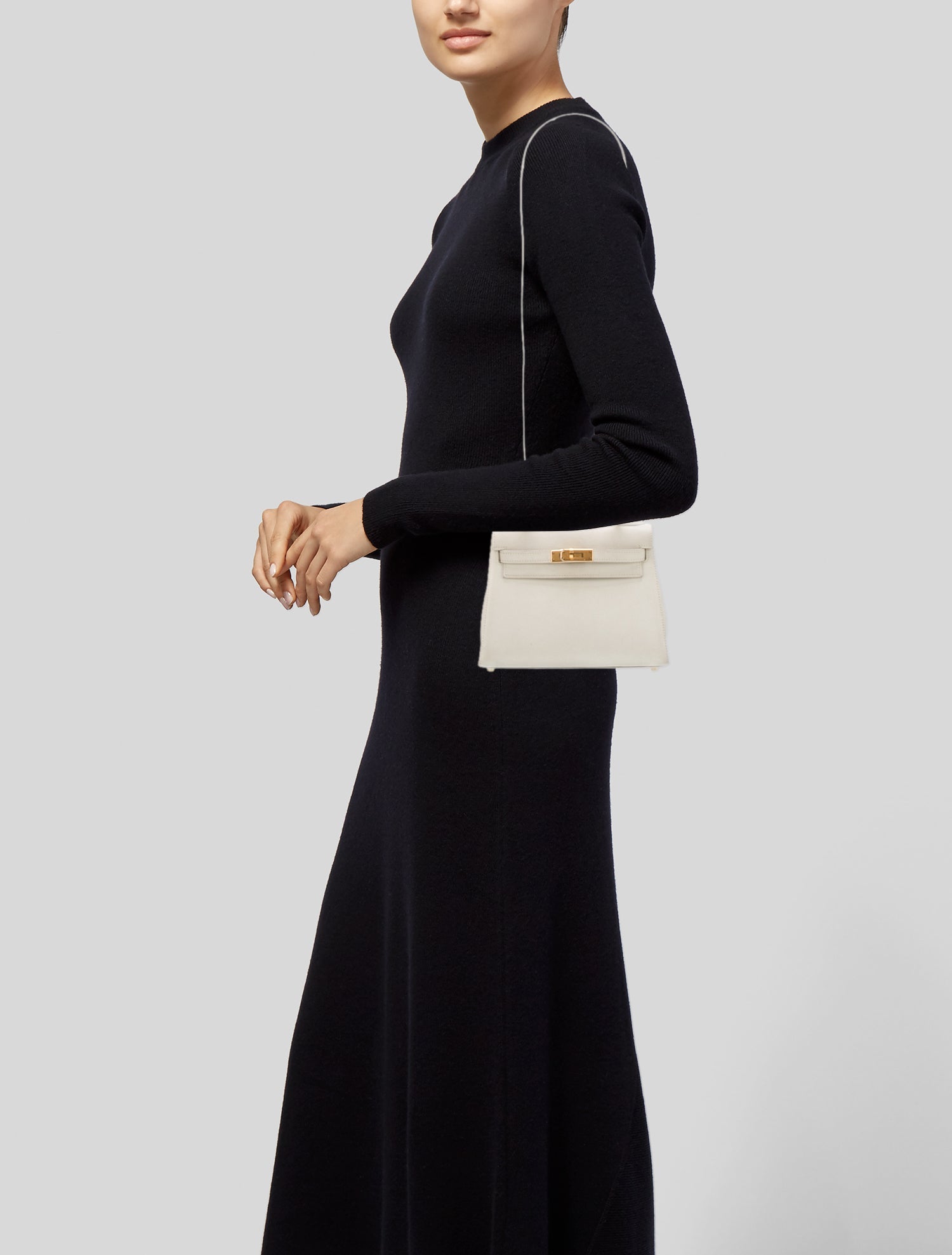 Hermès Graine Lisse Mini Kelly Sellier 20