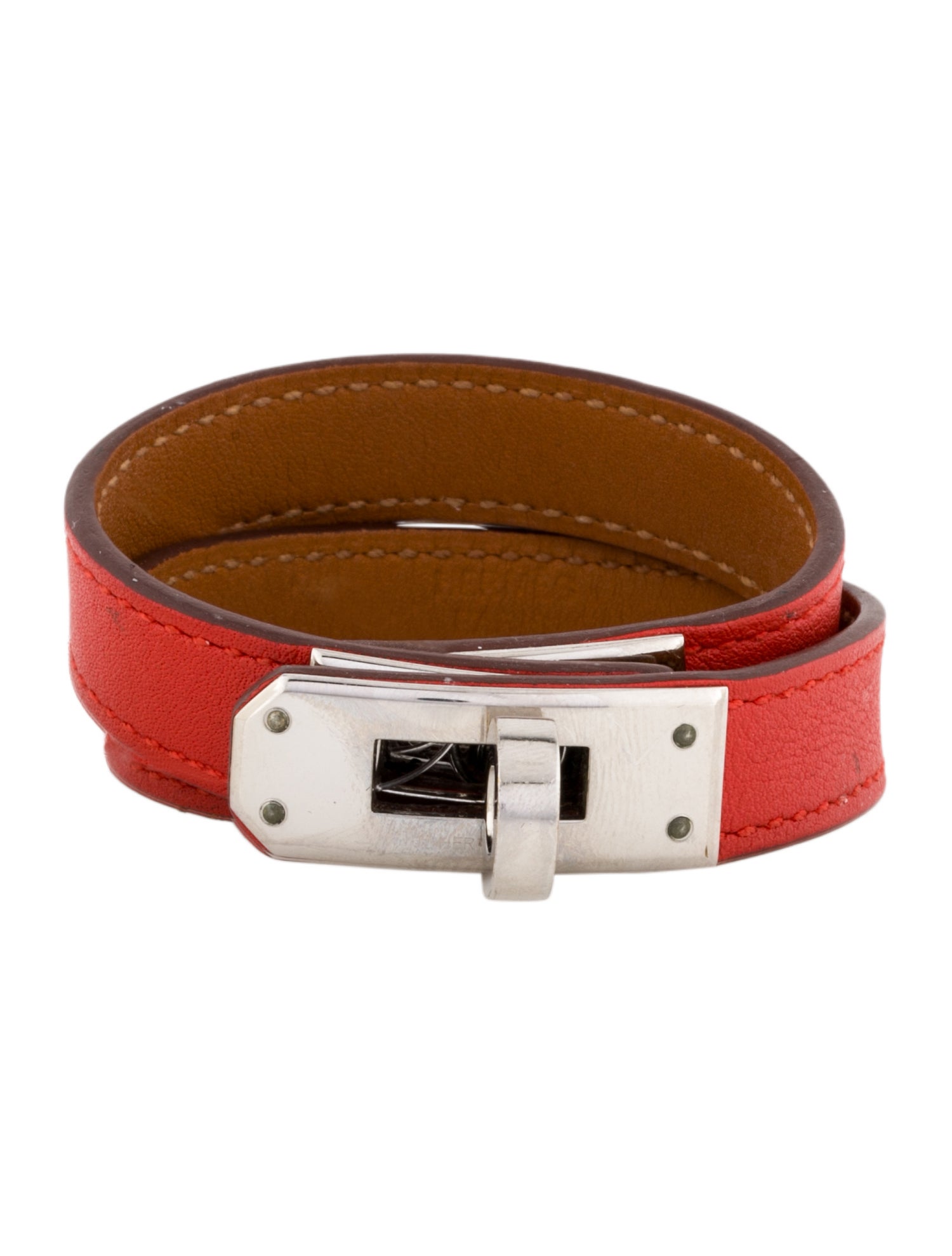 Hermès Leather Kelly Double Tour Bracelet