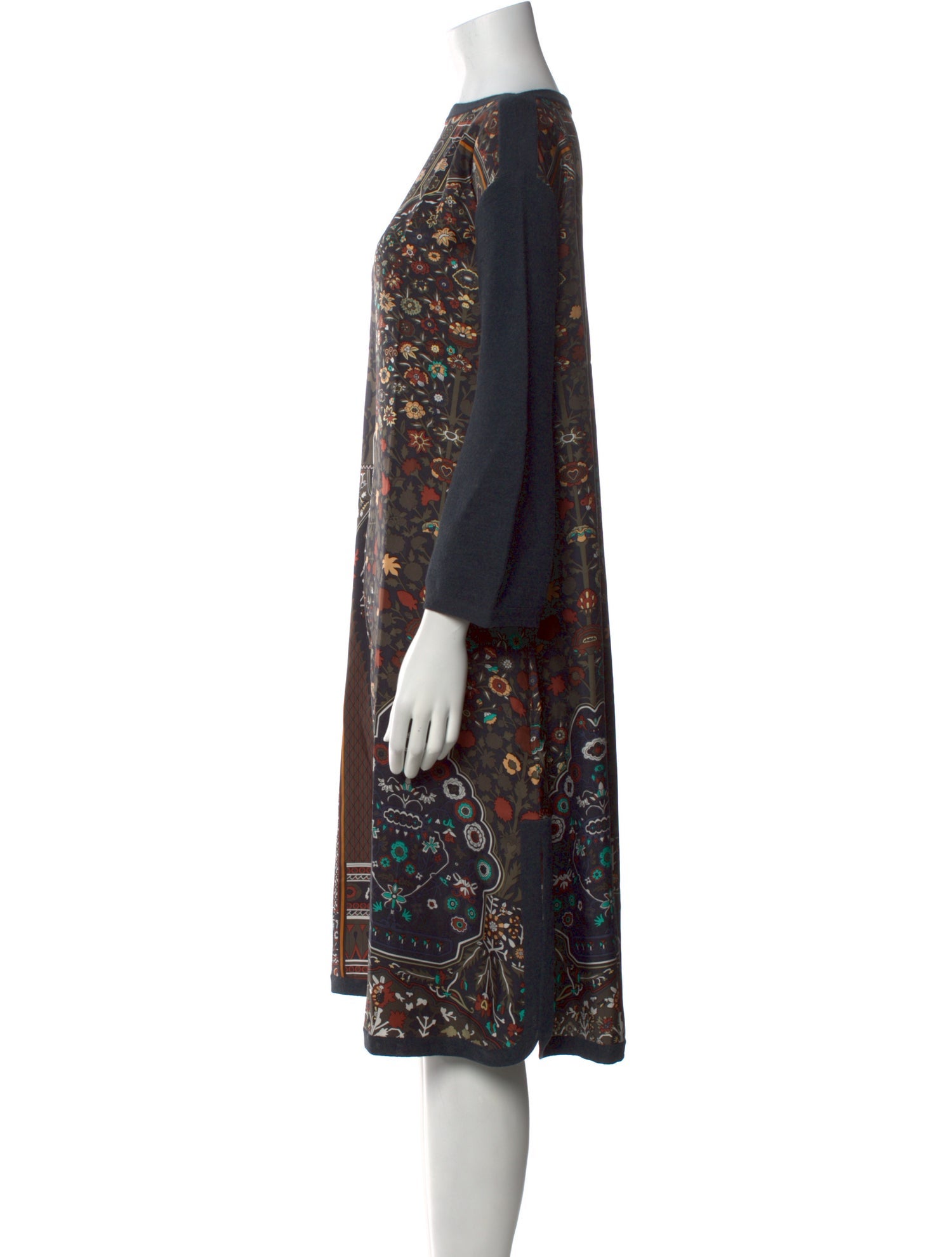 Hermès Alpaca Knee-Length Dress