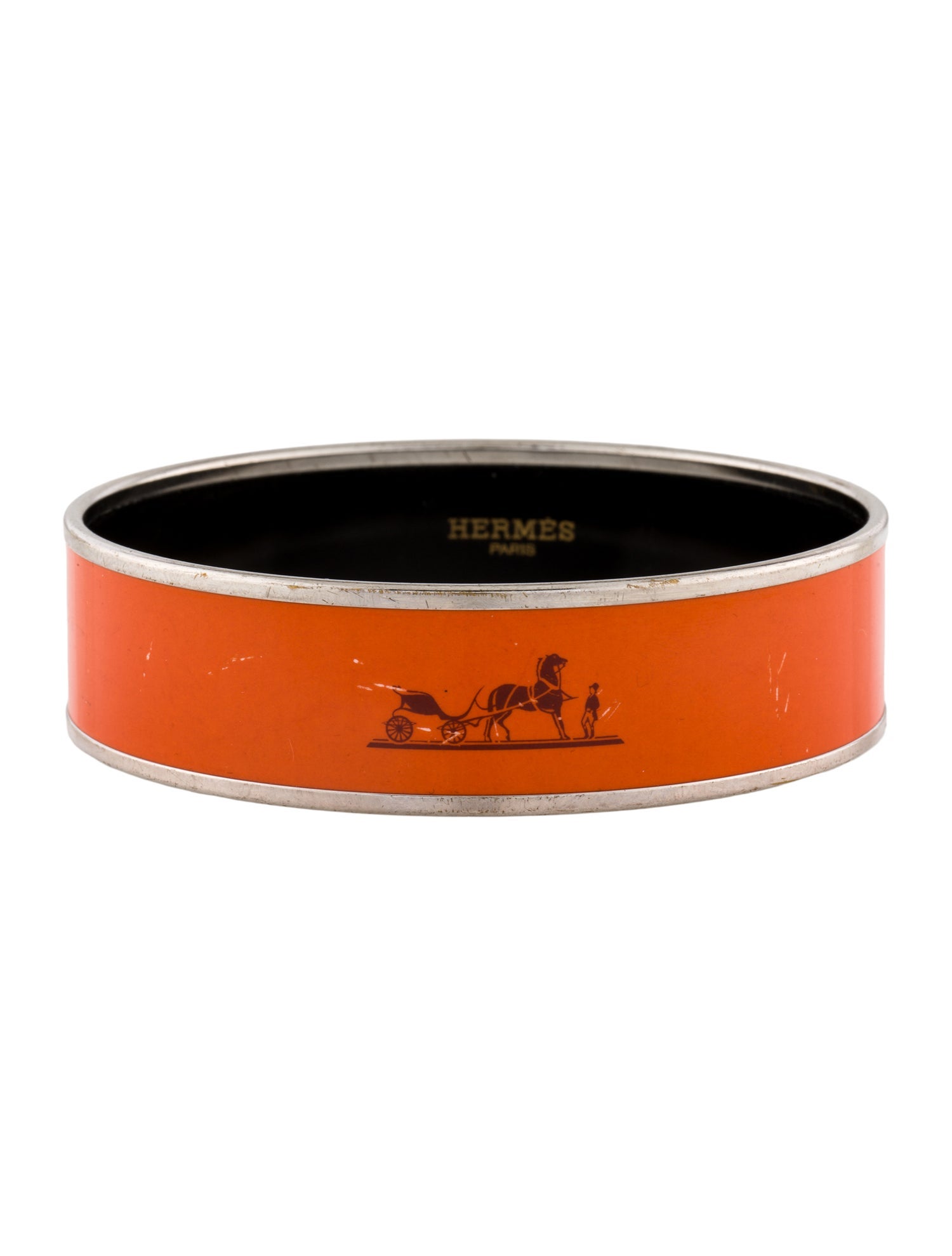 Hermès Caleche Wide Enamel Bangle
