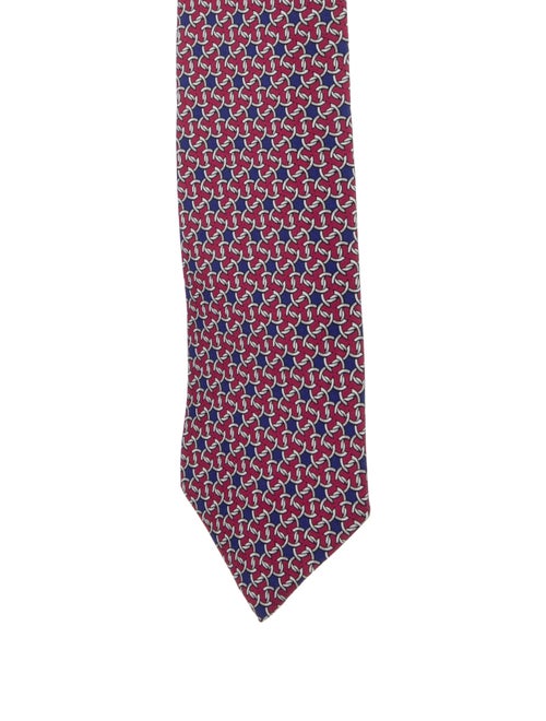 Hermès Pattern Print Silk Tie