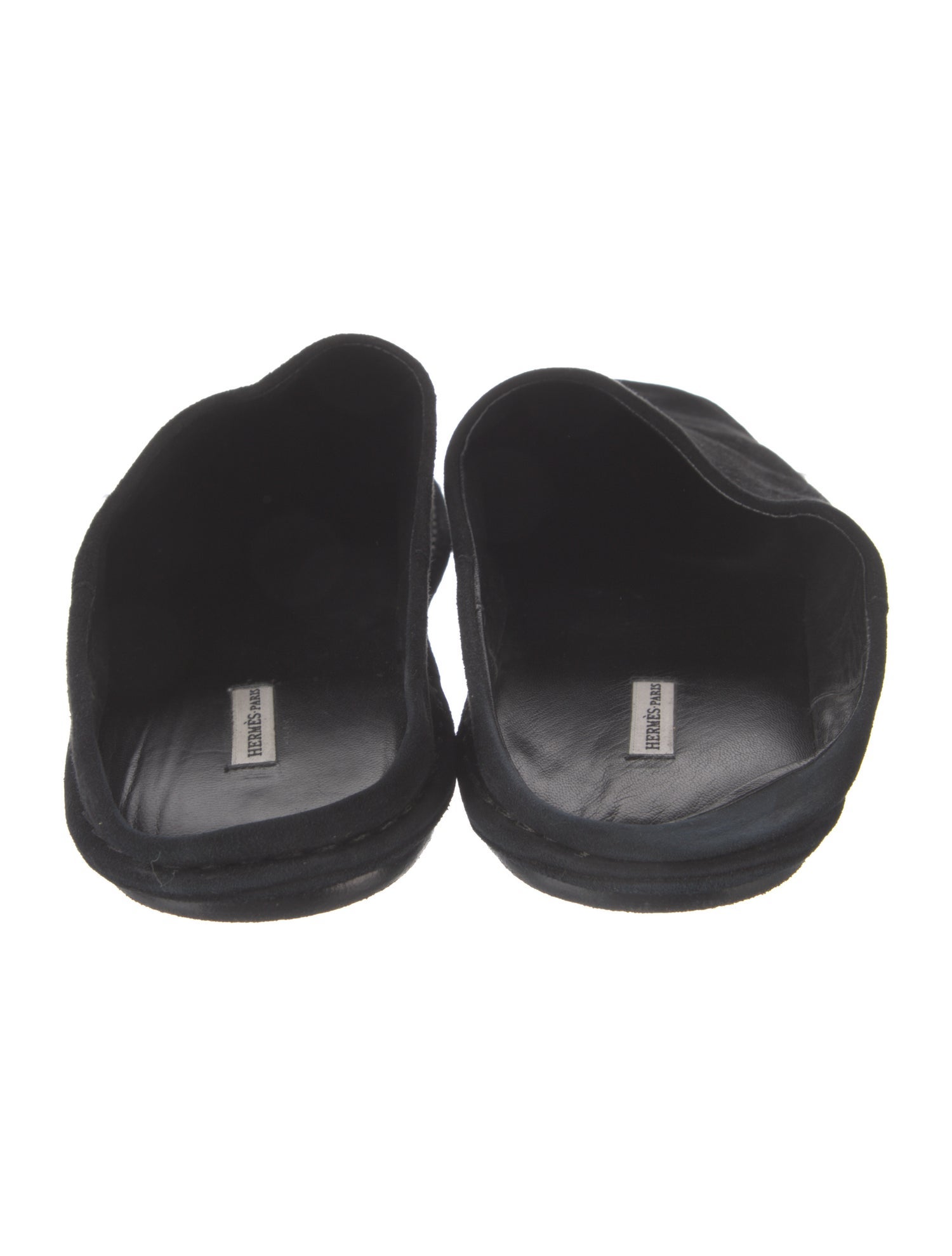 Hermès Vintage Suede Slippers