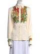 Hermès Silk Printed Button-Up Top