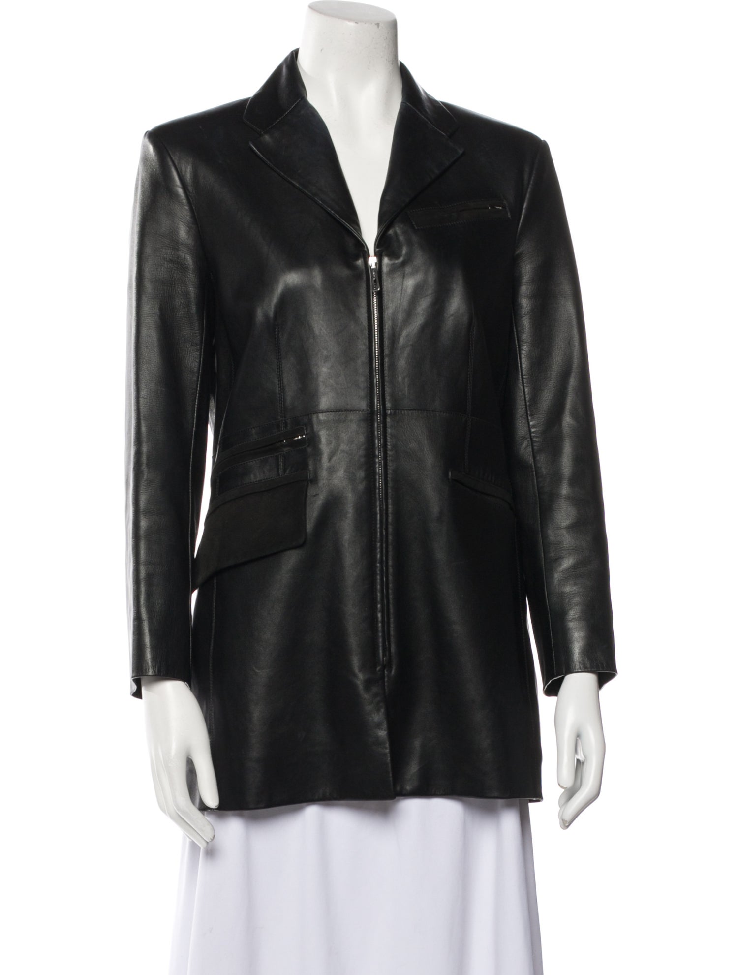 Hermès Leather Blazer