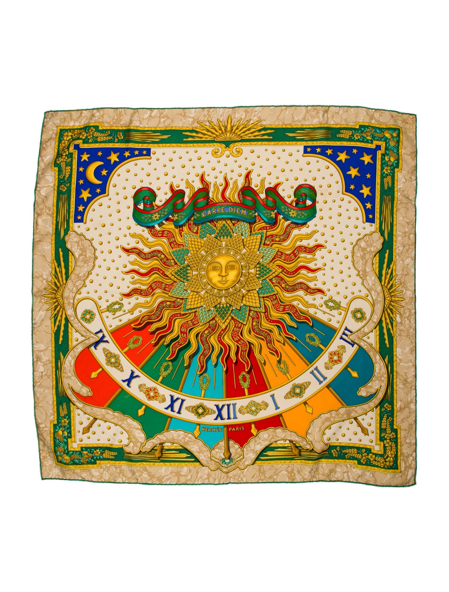 Hermès Carpe Diem Silk Scarf
