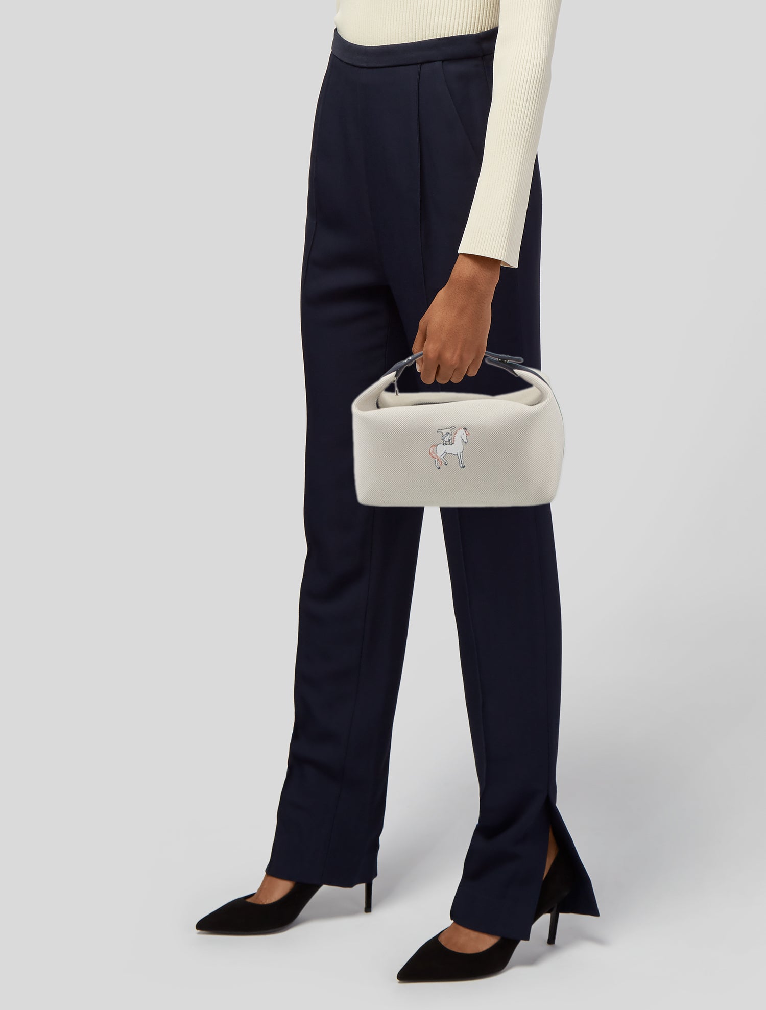 Hermès Large Toile Bride-A-Brac Cabriole Case