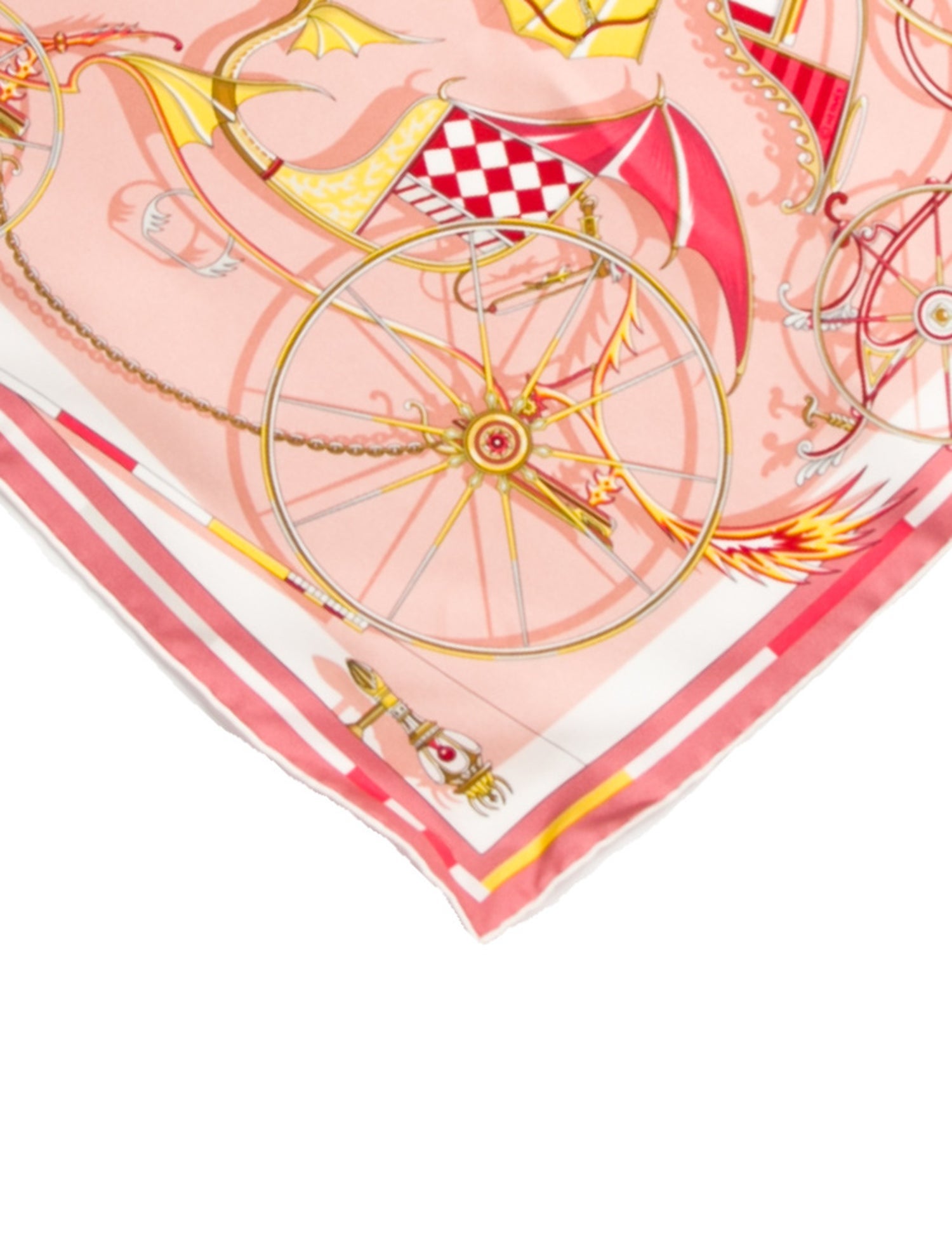 Hermès Voitures En Equilibre Silk Scarf