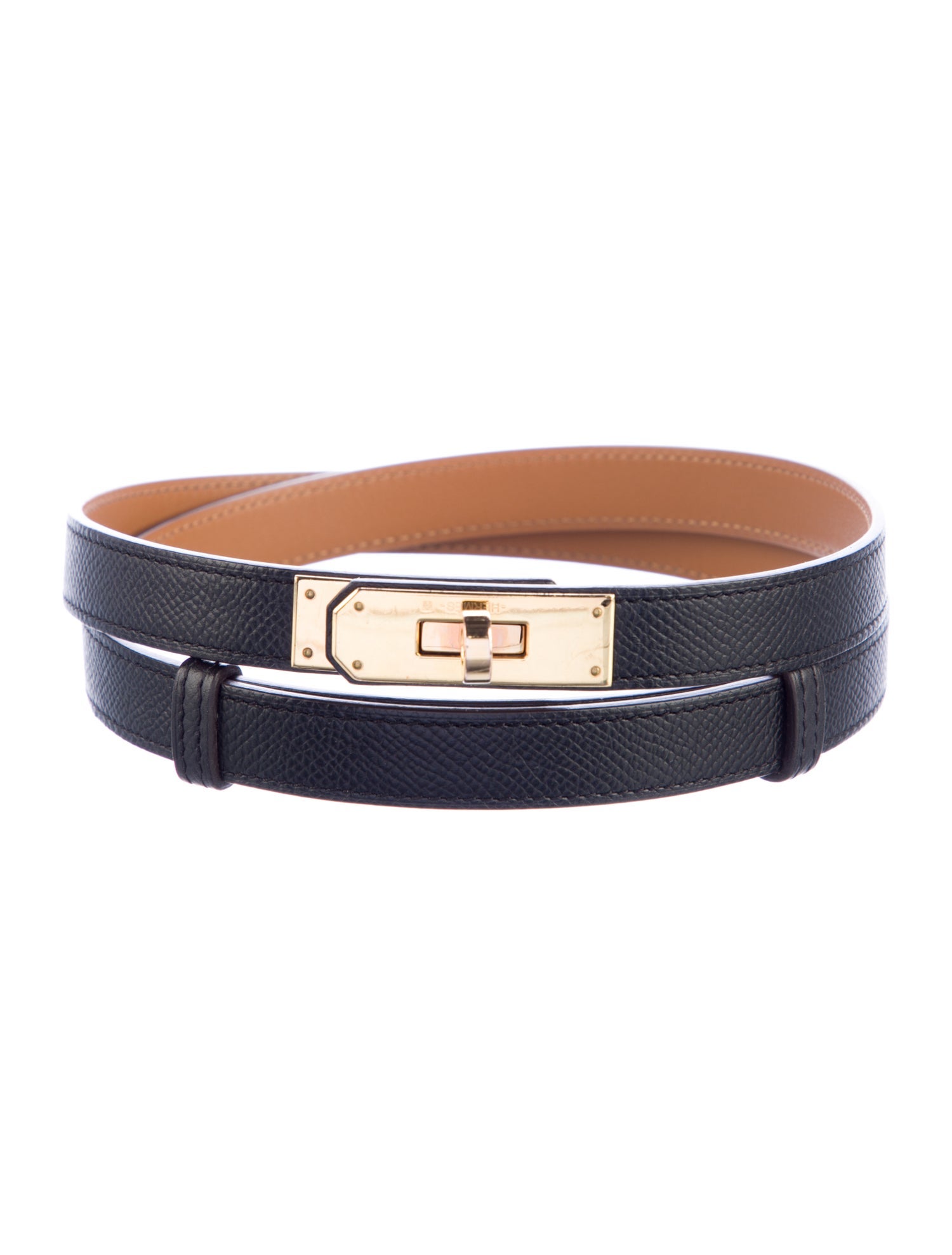 Hermès 18 mm Epsom Leather Kelly Belt