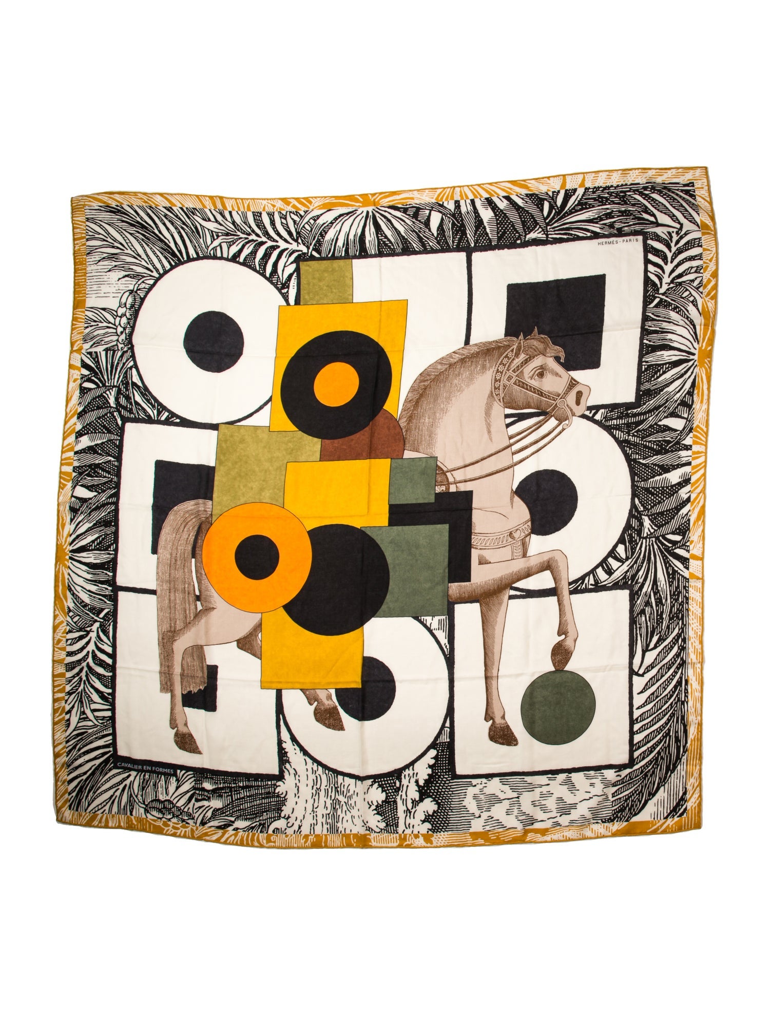 Hermès Cavalier en Formes Shawl w/ Tags