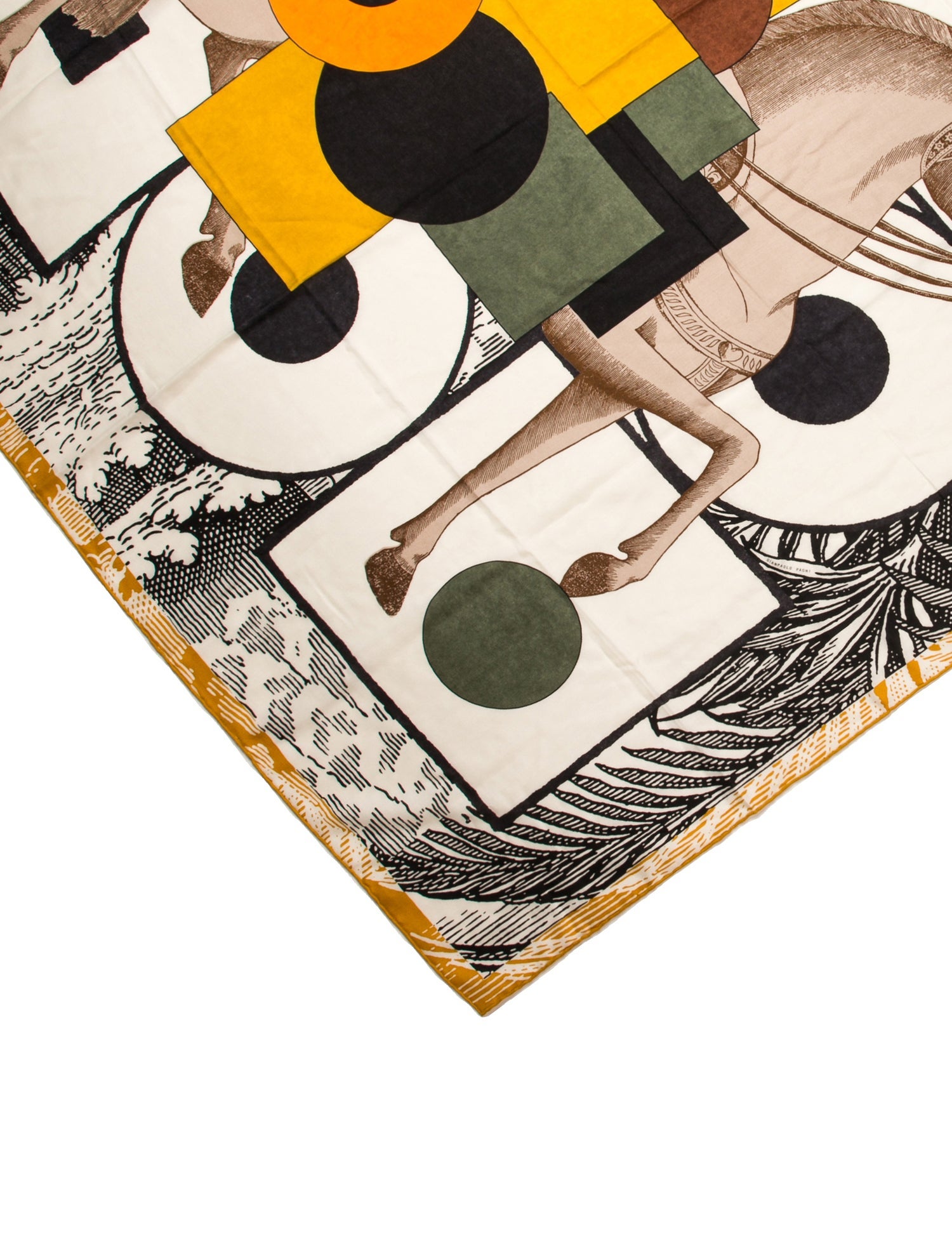 Hermès Cavalier en Formes Shawl w/ Tags