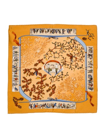 Hermès Neige d'Antan Silk Scarf
