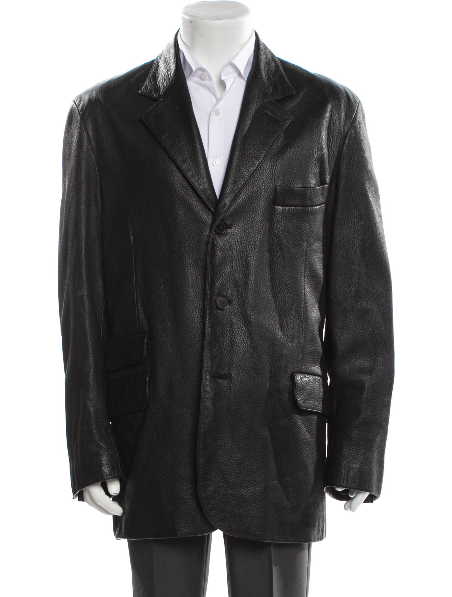 Veronique Branquinho ブラック テーラードジャケット 44 VERONIQUE BRANQUINHO Black Leather Cuir Shearling Lined Zip