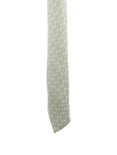 Hermès pattern silk tie