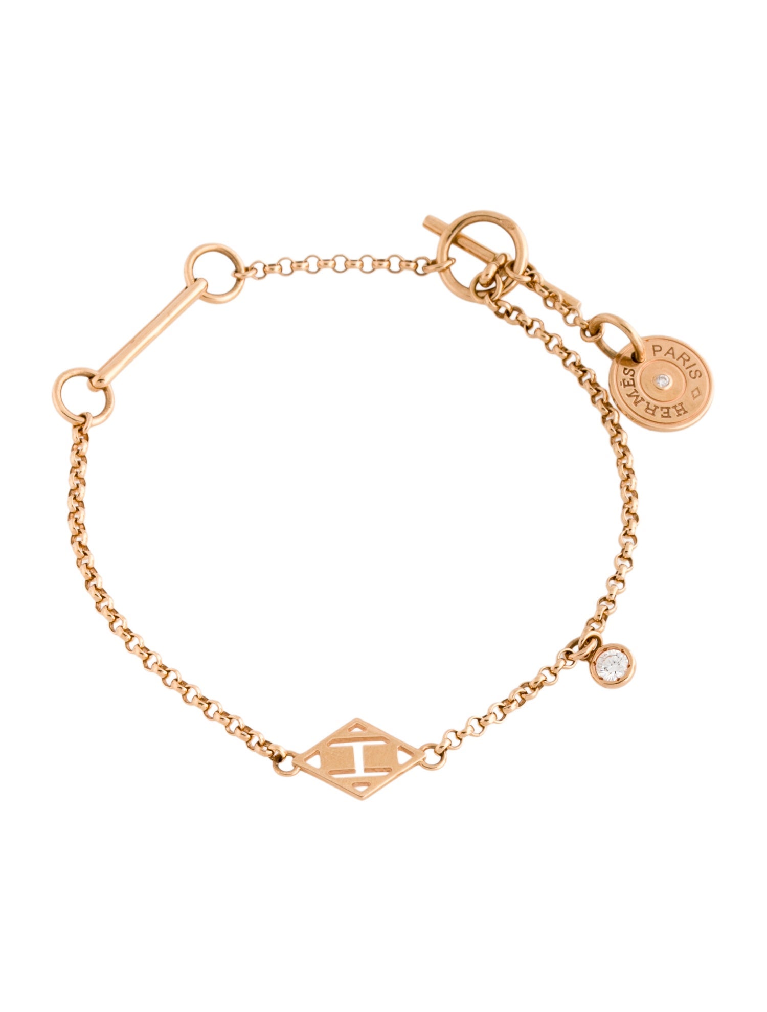 Hermès 18K Diamond Gambade Bracelet