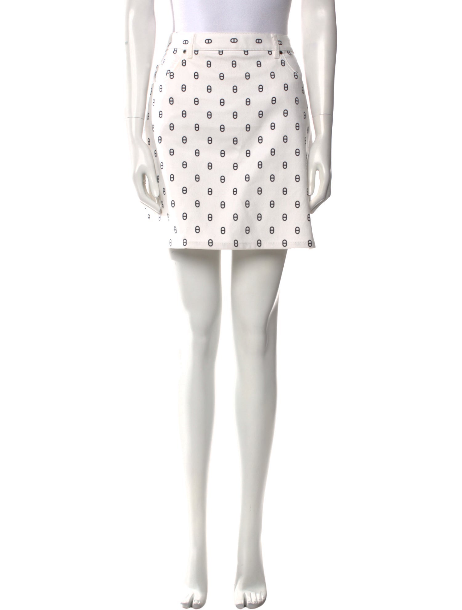 Hermès Printed Mini Skirt