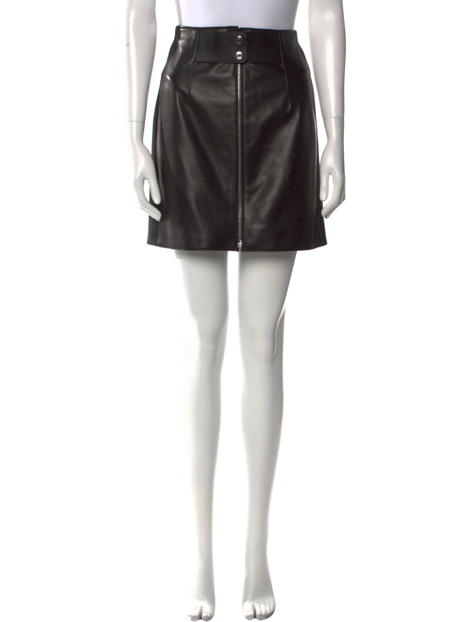 Hermès Leather Mini Skirt