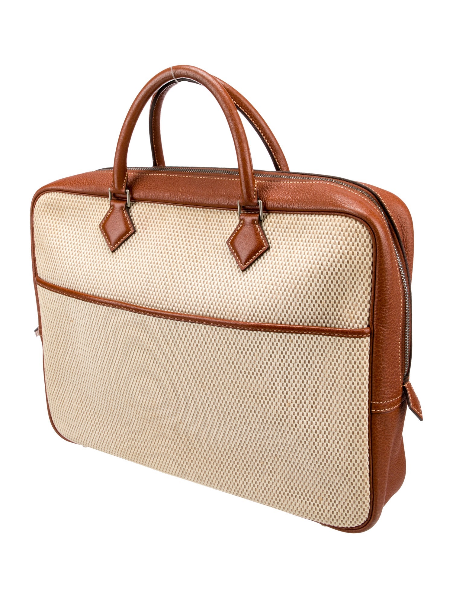 Hermès Toile Porte-Documents Plume