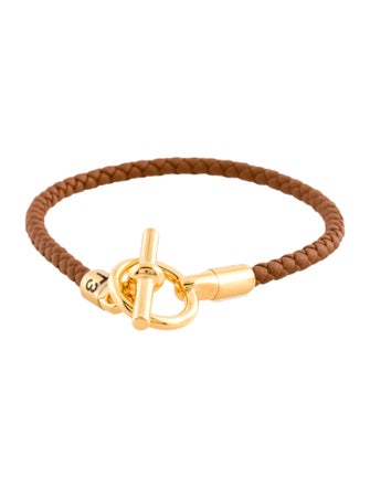 Hermès Leather Glenan Wrap Bracelet