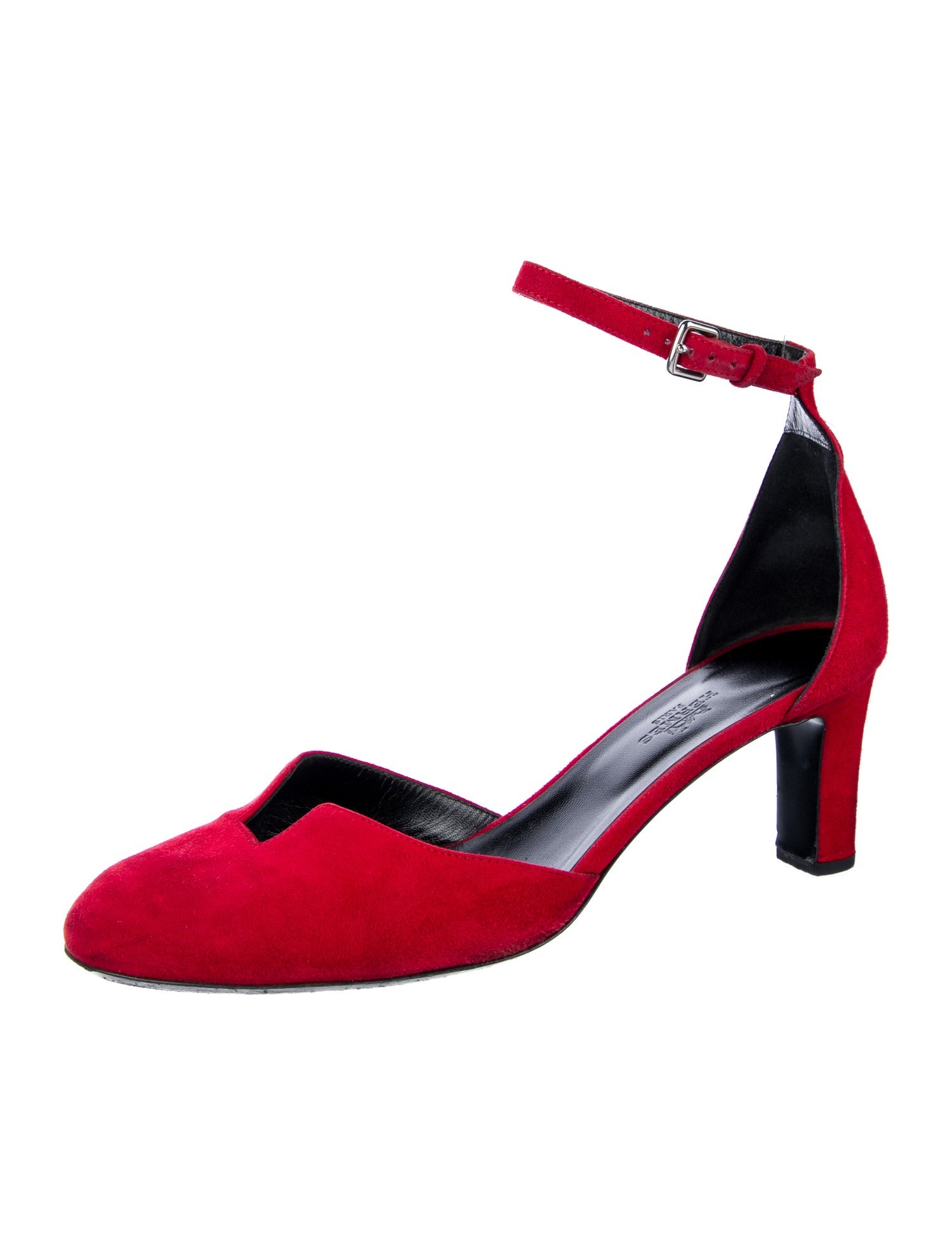 Hermès Suede D'Orsay Pumps
