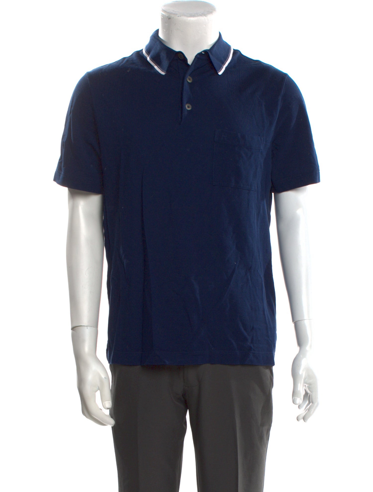 Hermès Collar Short Sleeve Polo Shirt