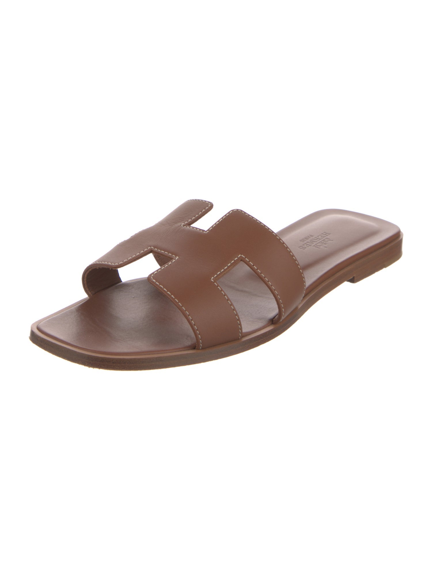 Hermès Oran Leather Slides