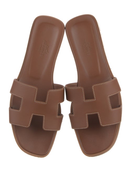 Hermès Oran Leather Slides