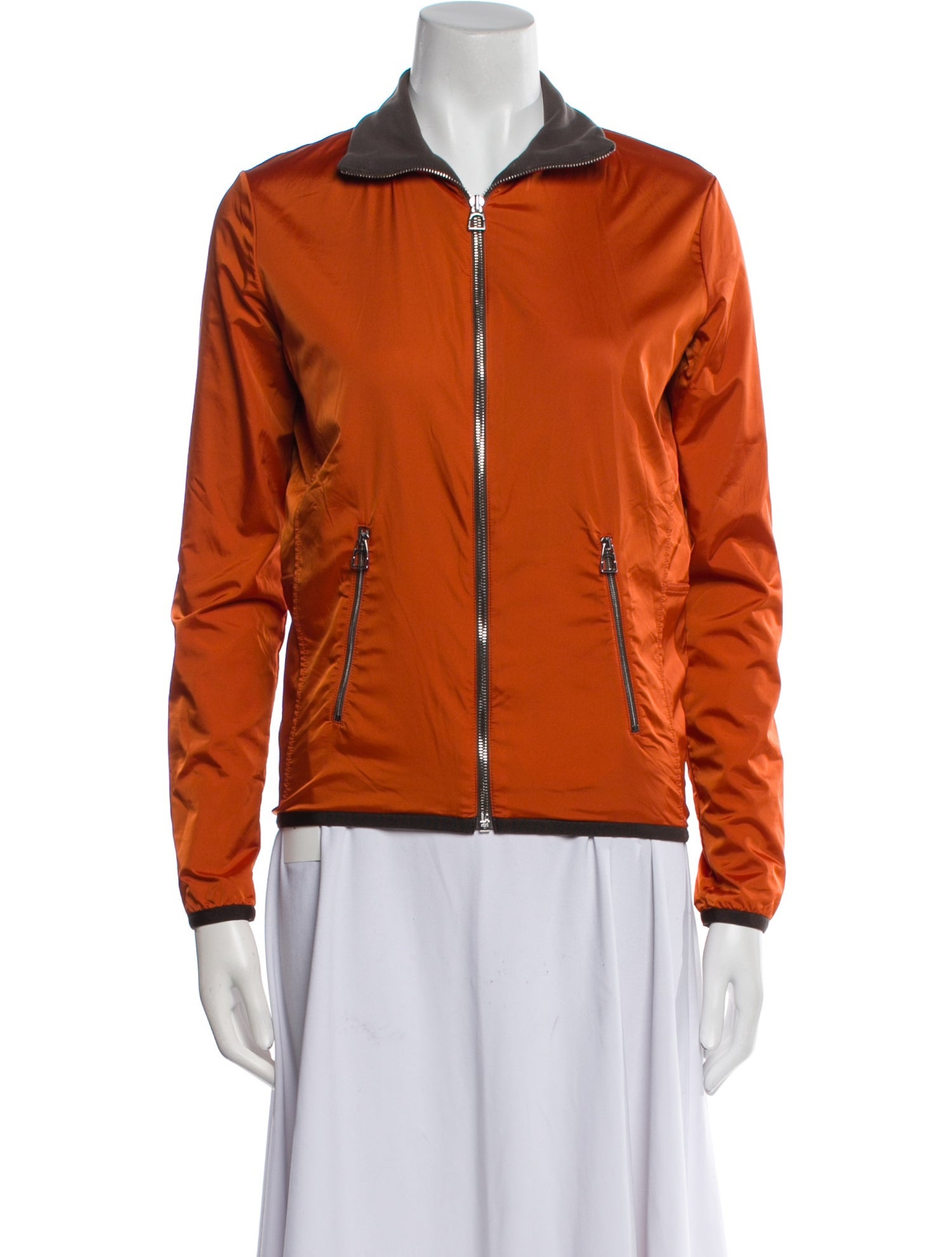 Hermès Colorblock Pattern Bomber Jacket