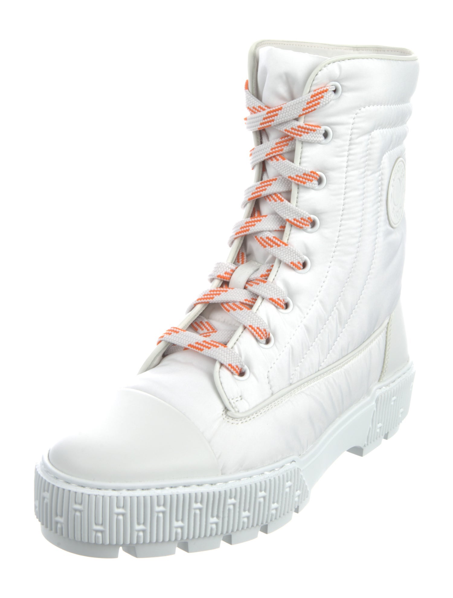 Hermès Fresh Nylon Combat Boots