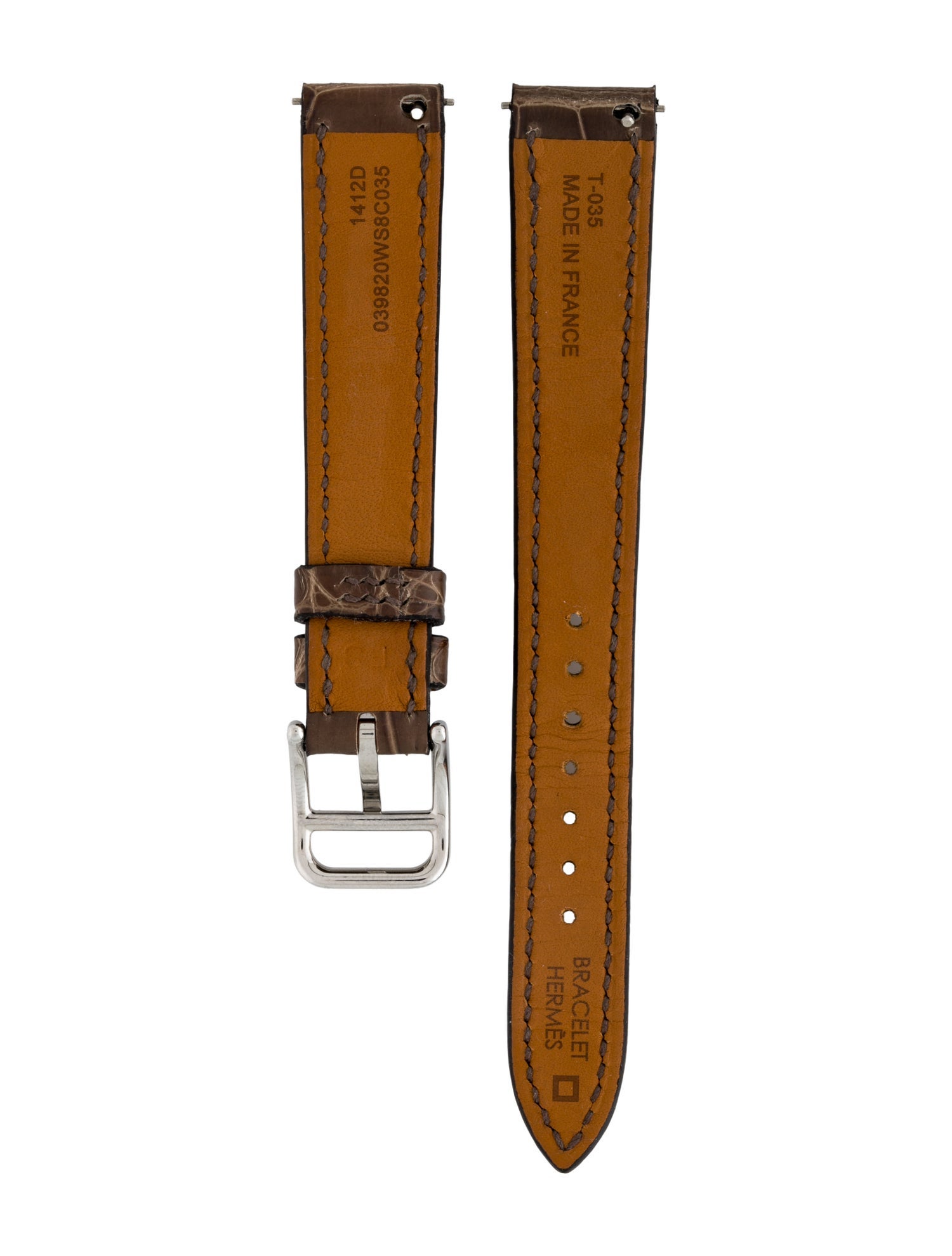 Hermès 14mm Leather Watch Strap