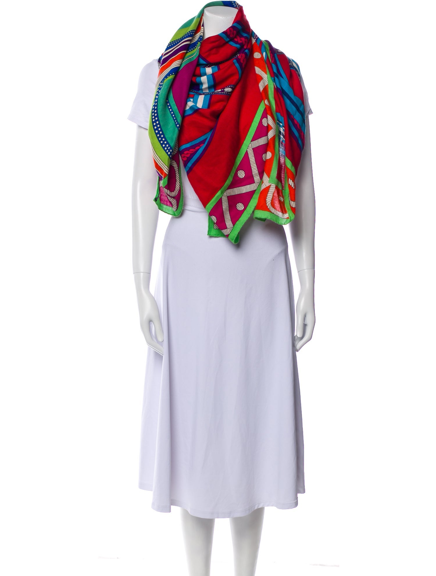 Hermès Balade en Berline Silk Shawl