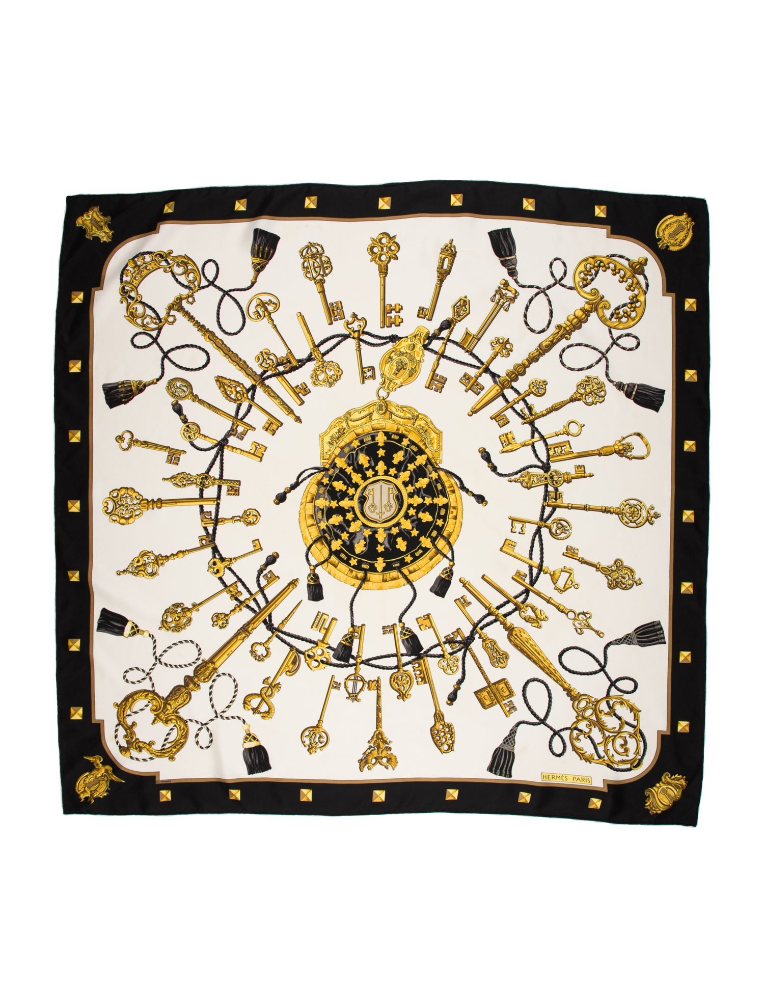 Hermès Les Cléfs Scarf