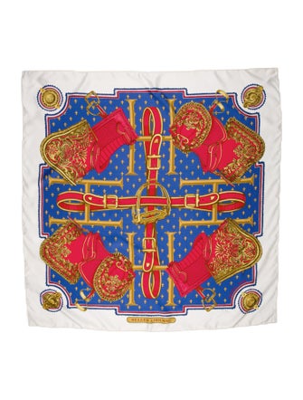 Hermès Selles A Housse Silk Scarf