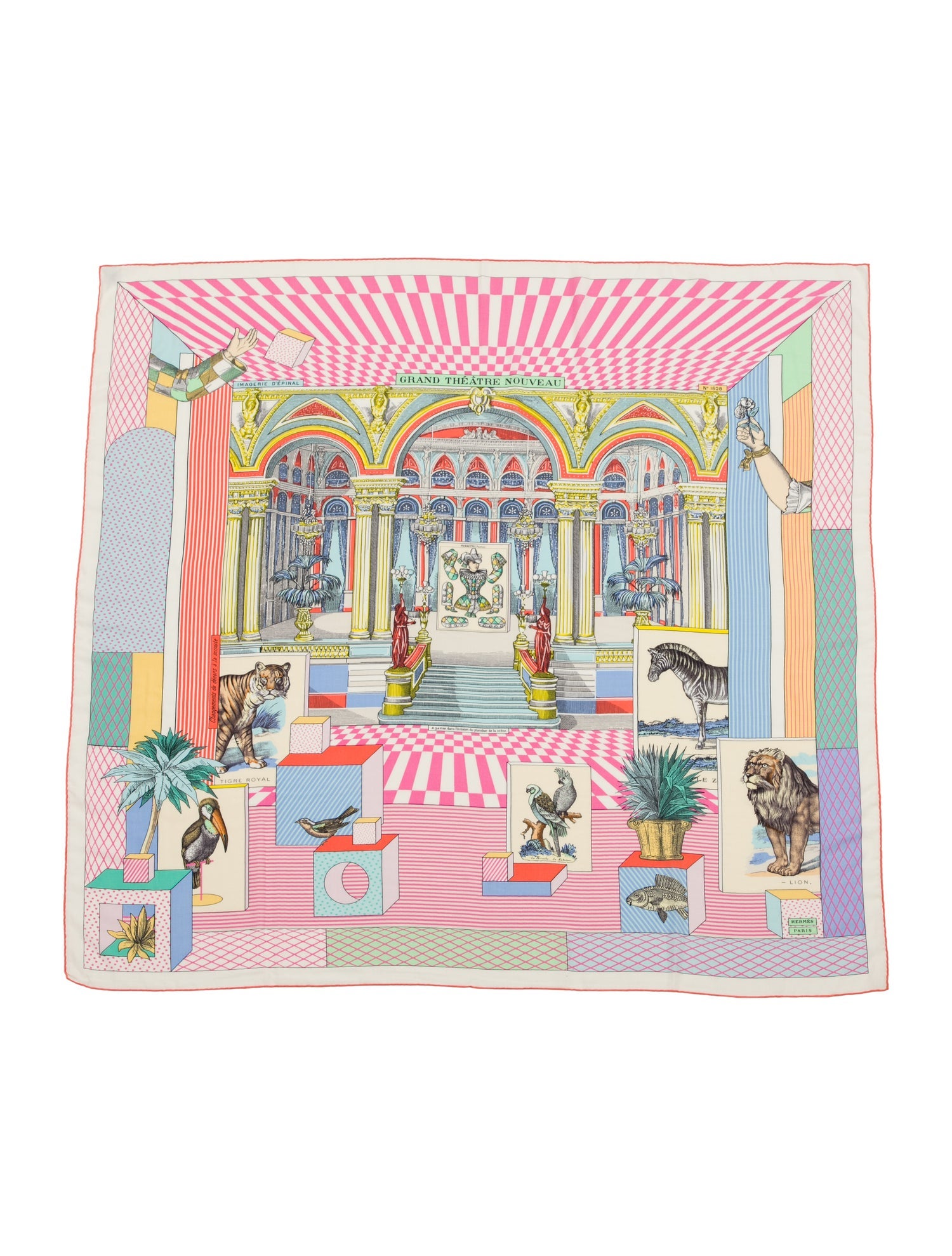 Hermès Grand Théâtre Nouveau Cashmere Shawl