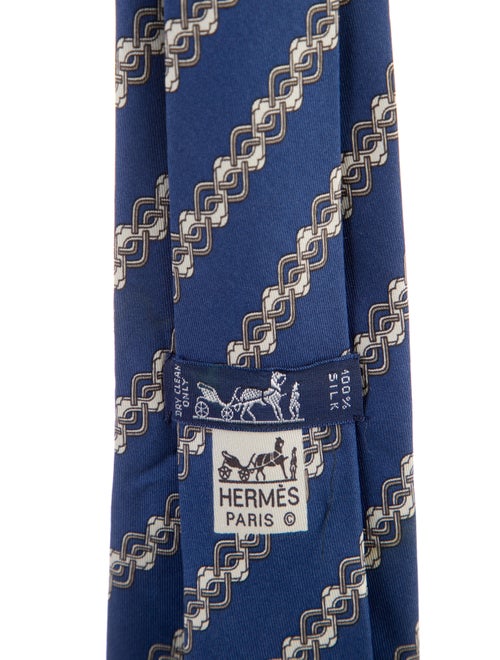 Hermès Silk Pattern Tie