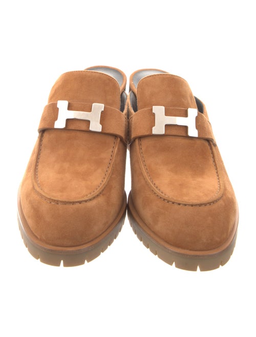 Hermès Flore 60 Suede Mules