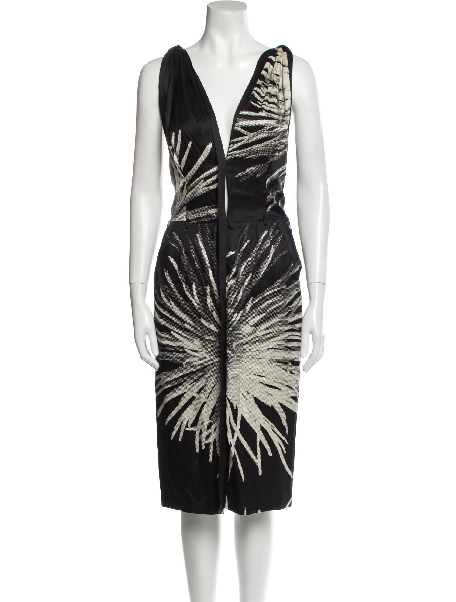 Hermès Silk Midi Length Dress w/ Tags