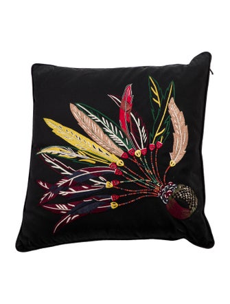 Hermès Plumes de Brazil Throw Pillow