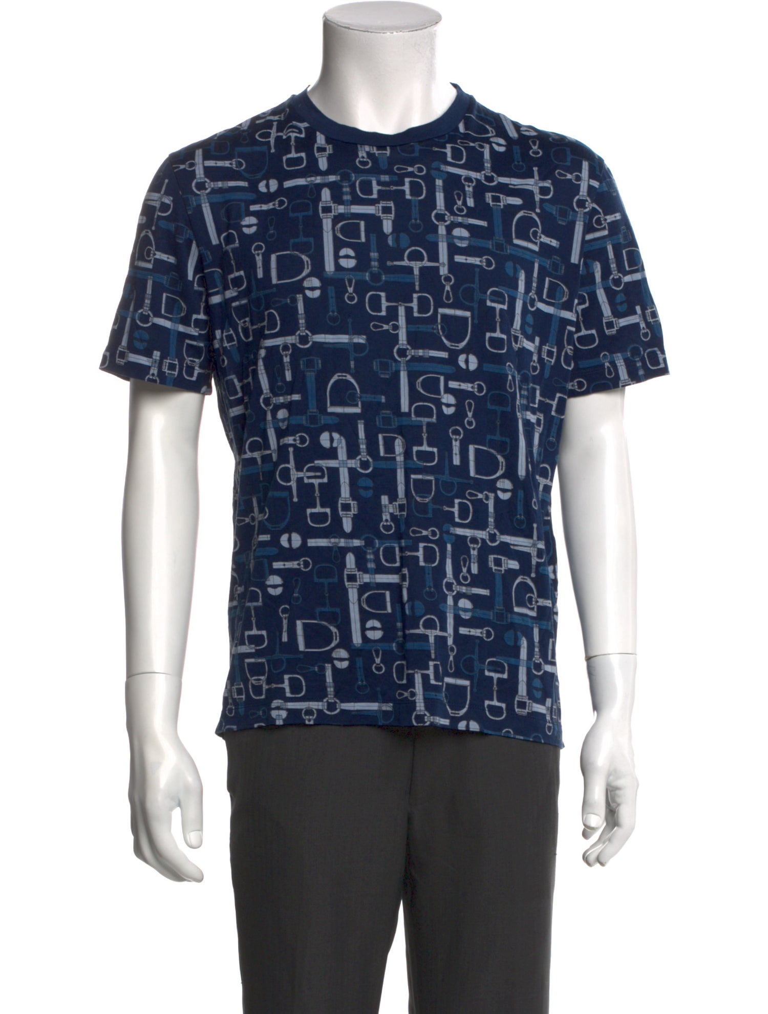 Hermès Printed Crew Neck T-Shirt