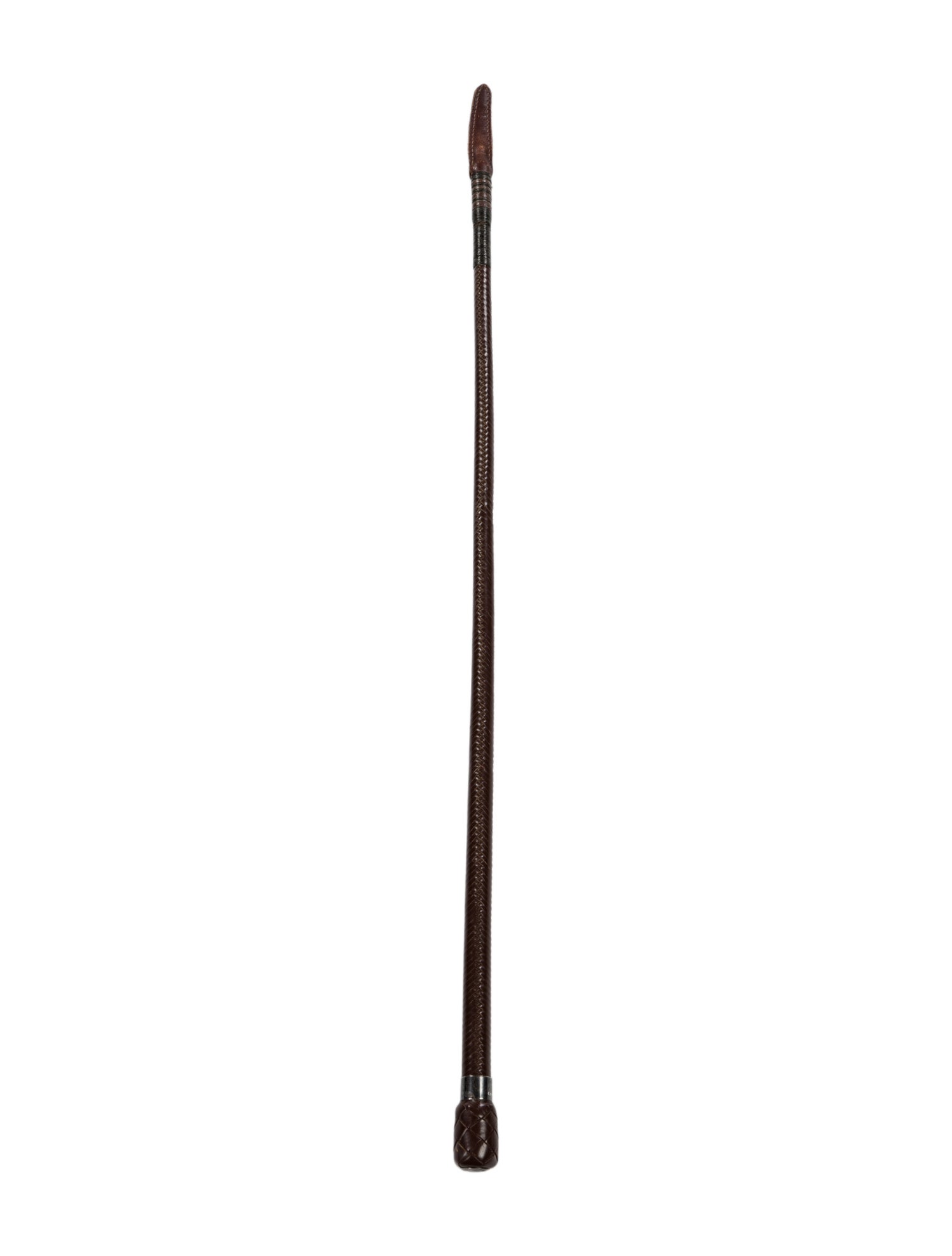 Hermès Vintage Sterling-Accented Riding Crop