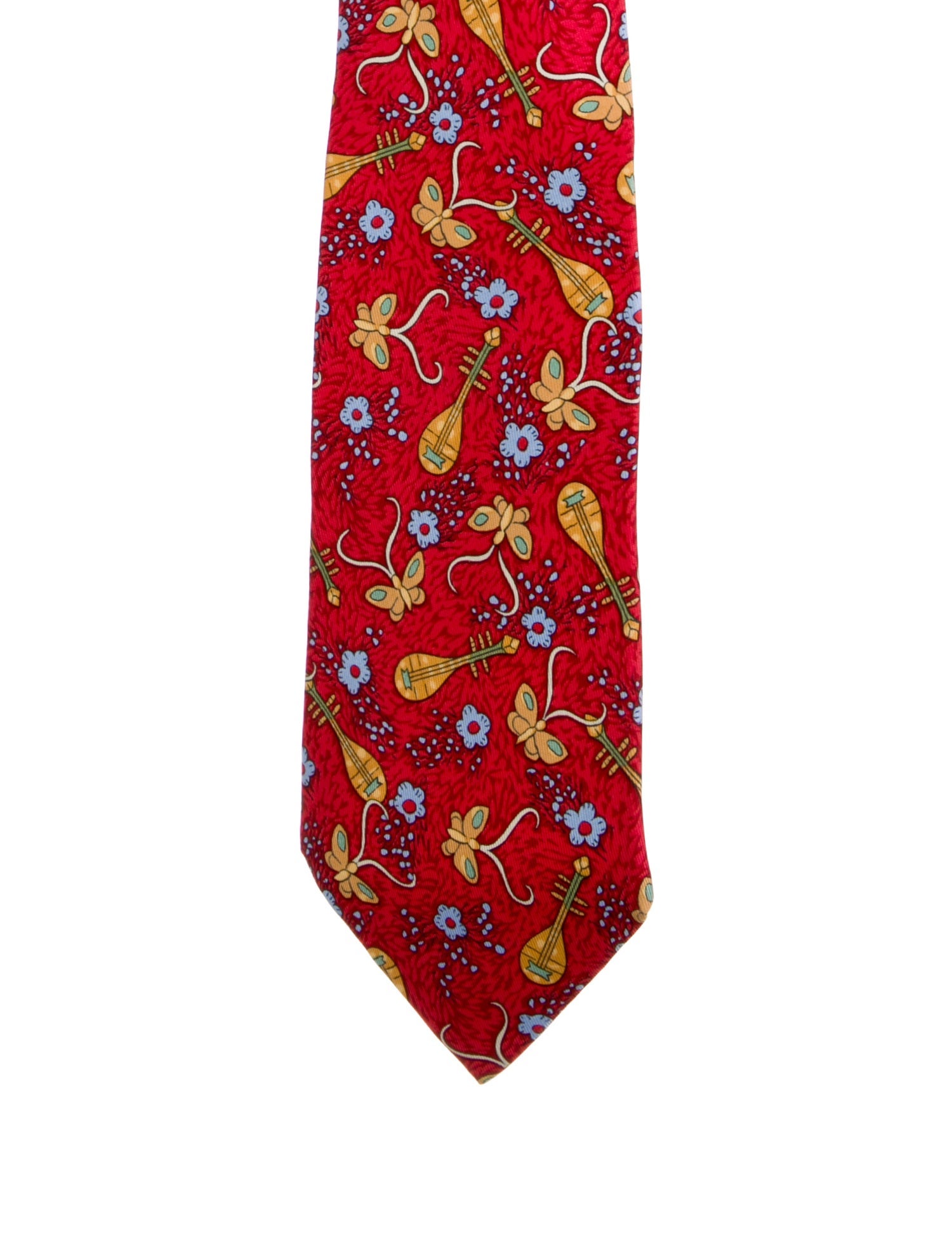 Hermès Silk Printed Tie