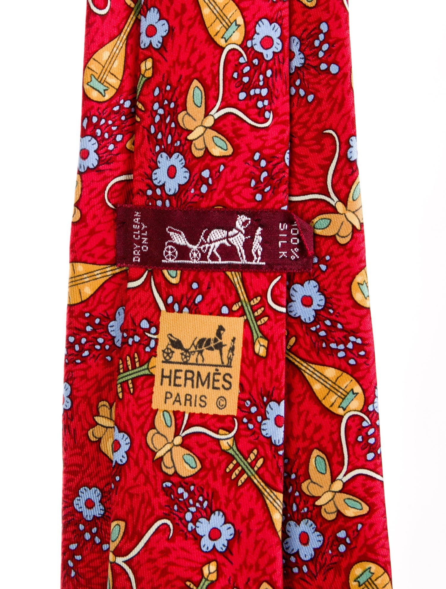 Hermès Silk Printed Tie