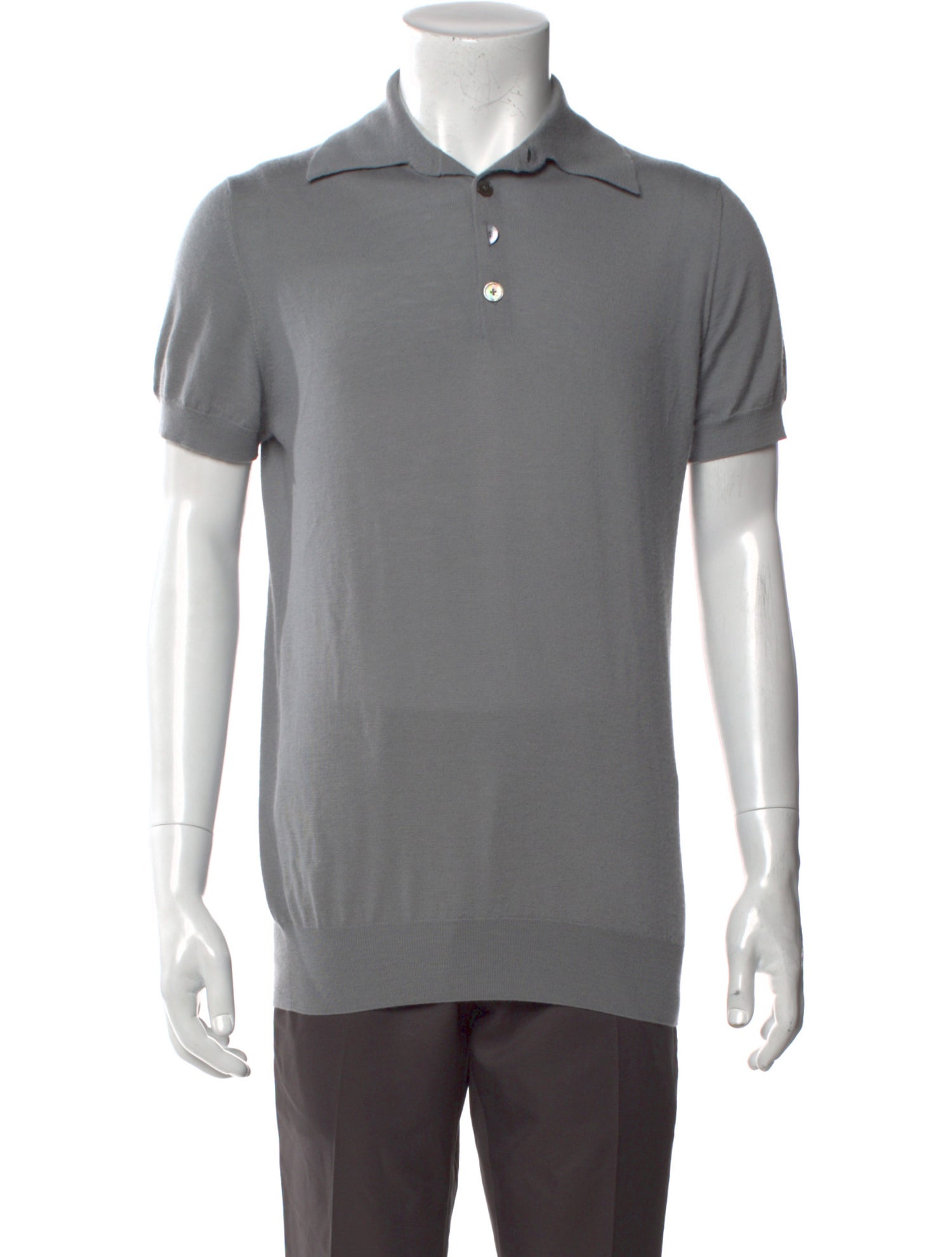 Hermès Cashmere Mock Neck Polo Sweater