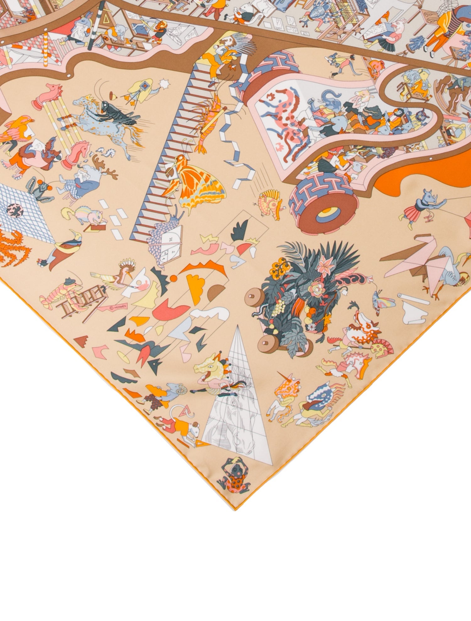 Hermès Academia Hippica Silk Scarf w/ Tags